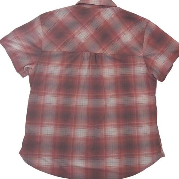 LL Bean Women's Short Sleeved Button Down Shirt, Large with 3% Spandex Activewea - Picture 3 of 8